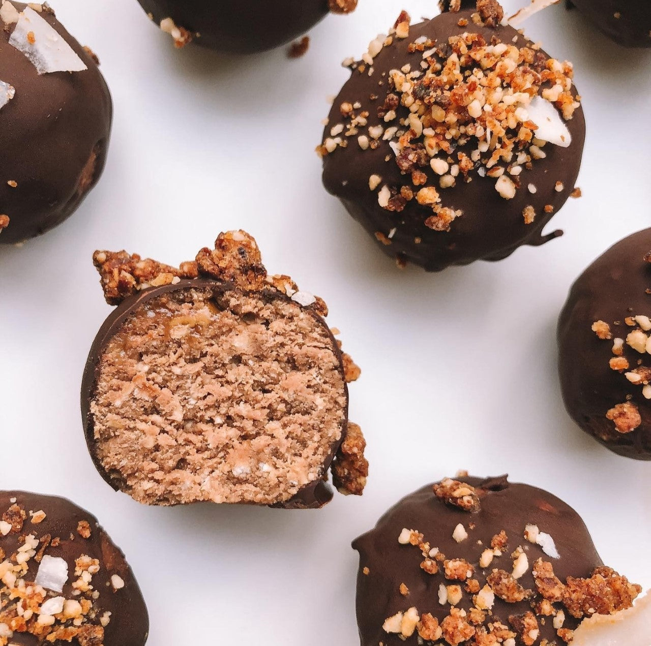 Chocolate Caramel Protein Truffles