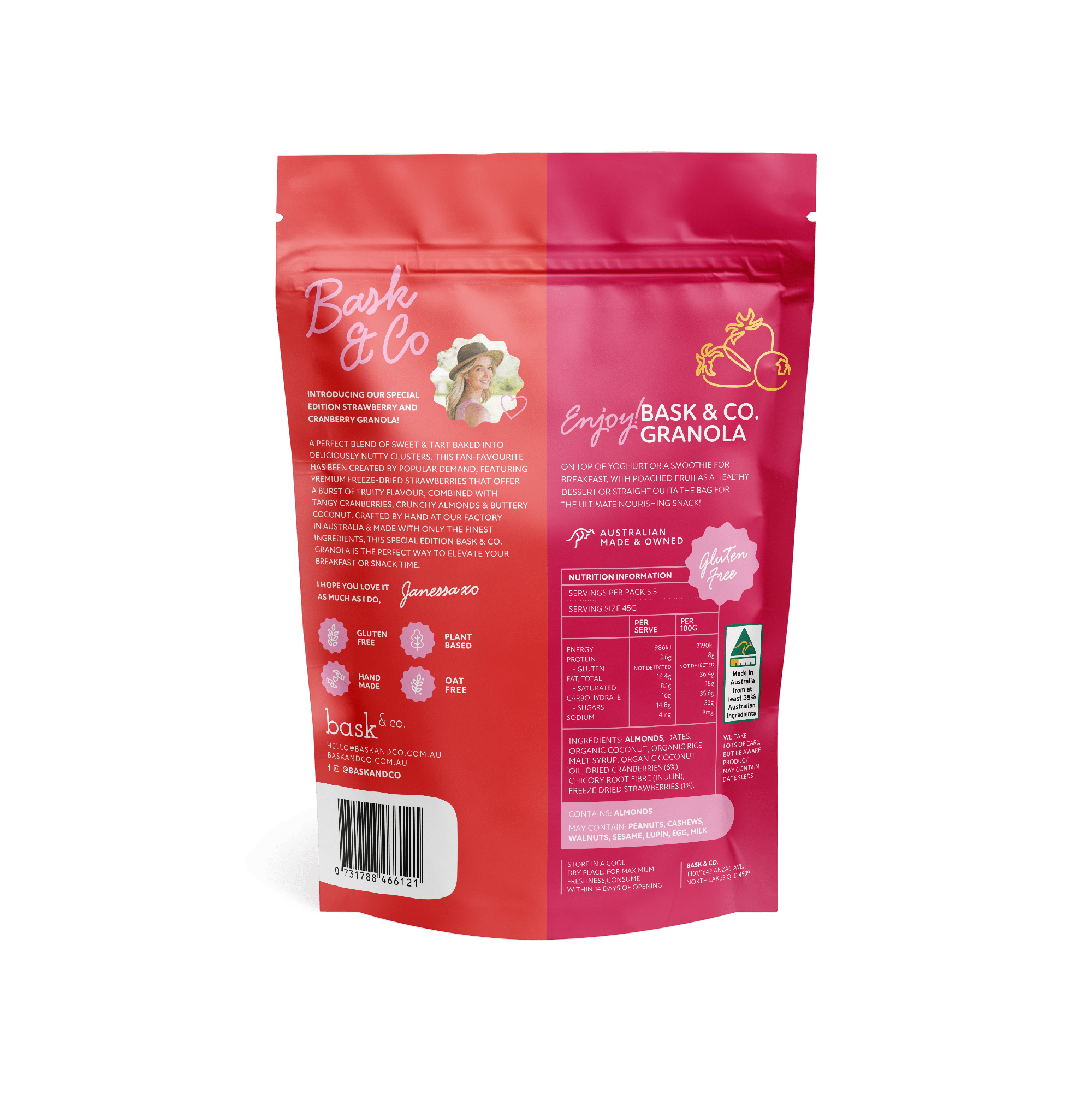 Strawberry & Cranberry "Special Edition" Gluten Free Granola