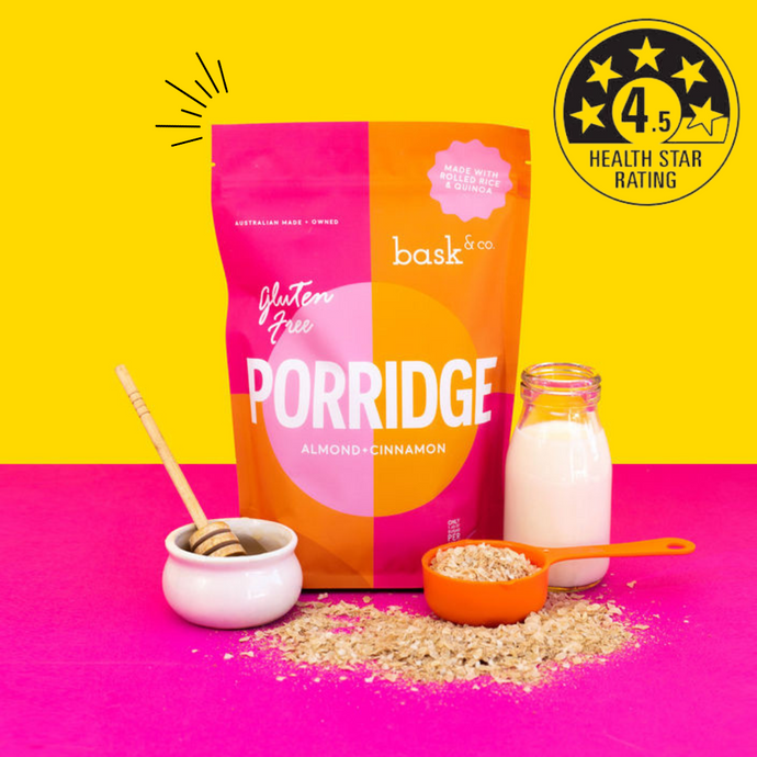 Our Porridge has a 4.5 Health Star Rating!