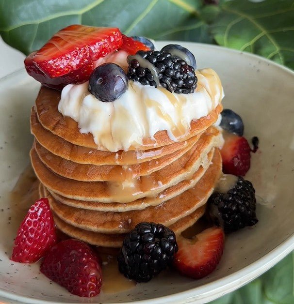 Gluten Free Protein Pancakes (recipe by @jenna_jfhf)