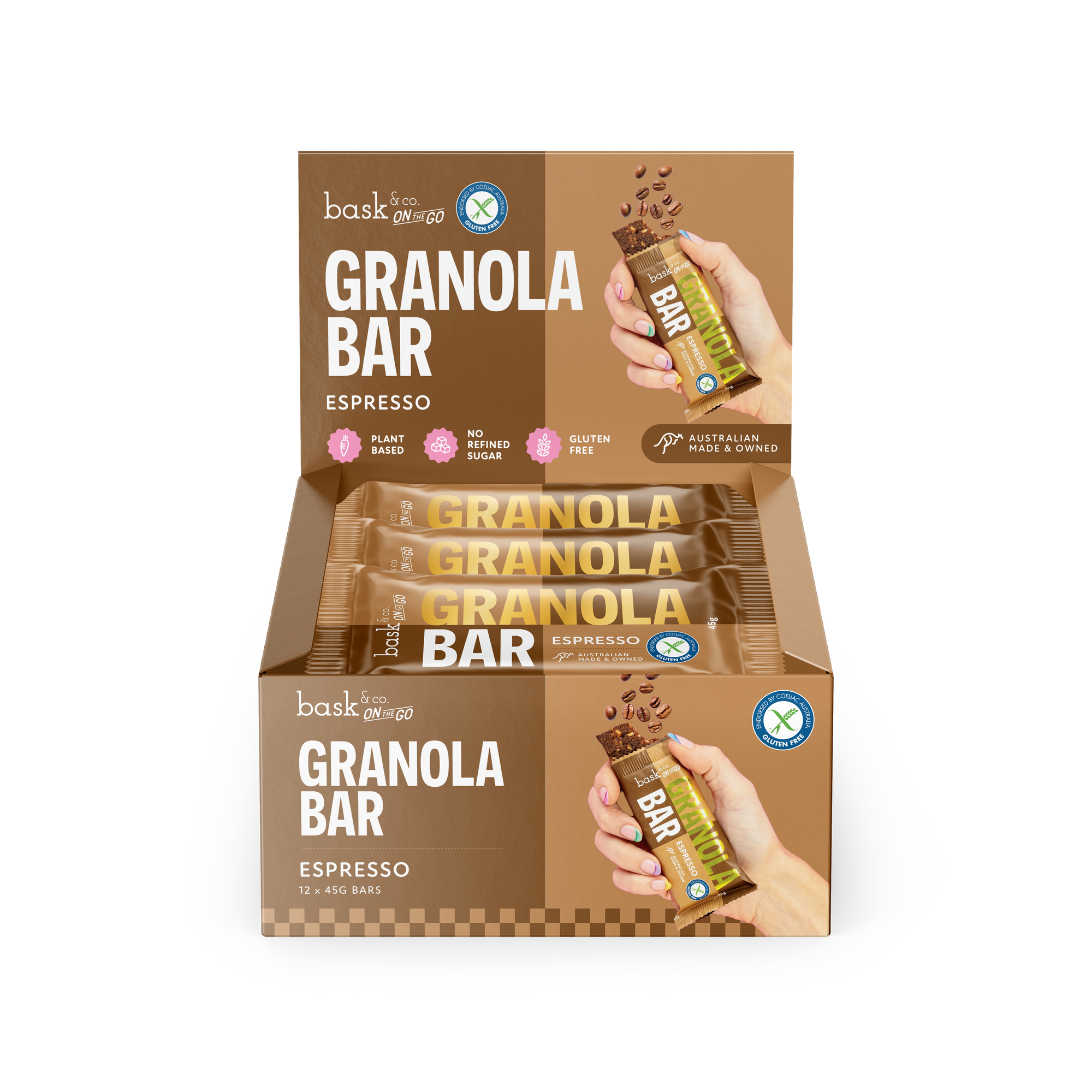 Espresso Granola Bars 45g