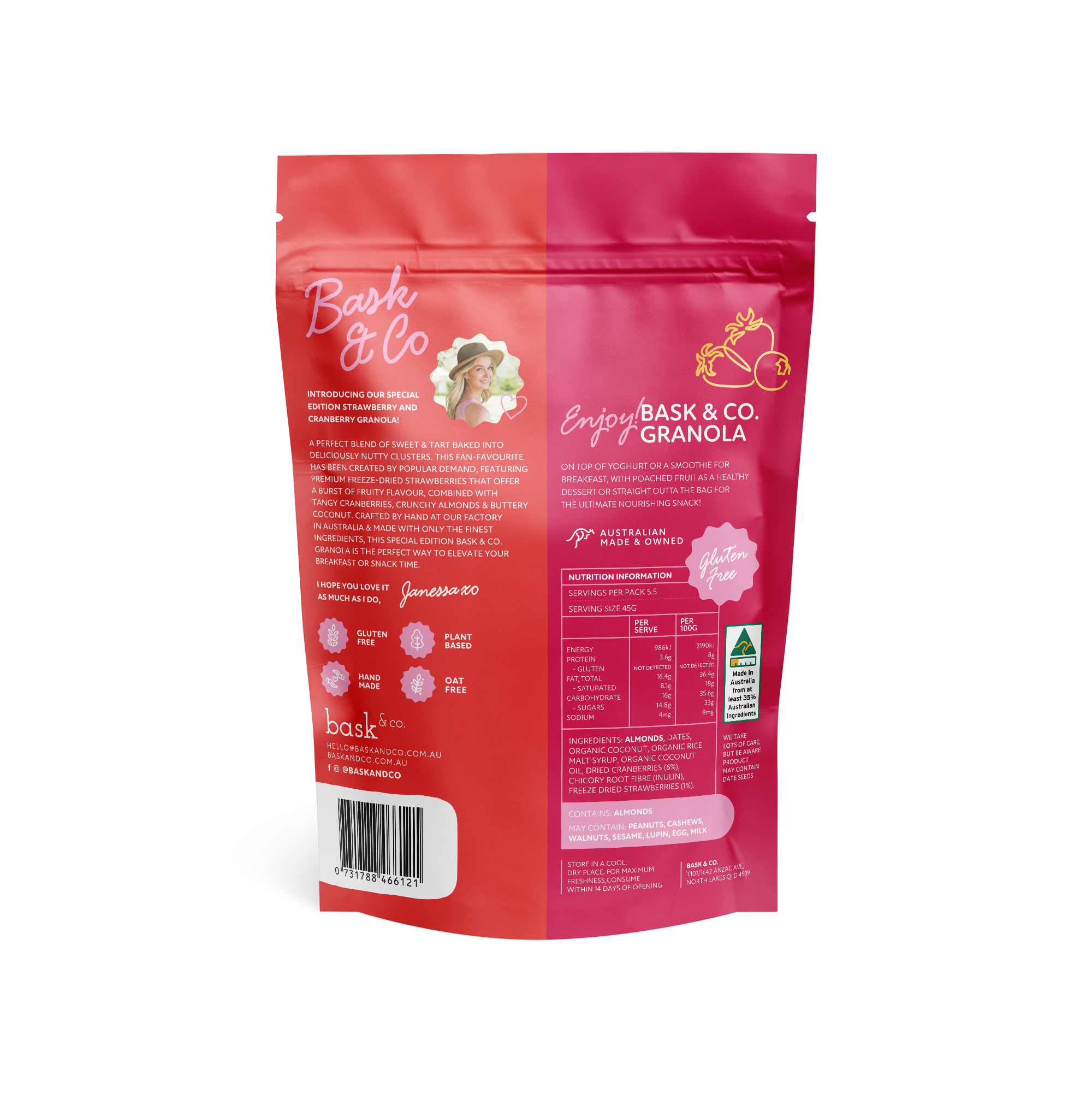 Strawberry & Cranberry "Special Edition" Gluten Free Granola