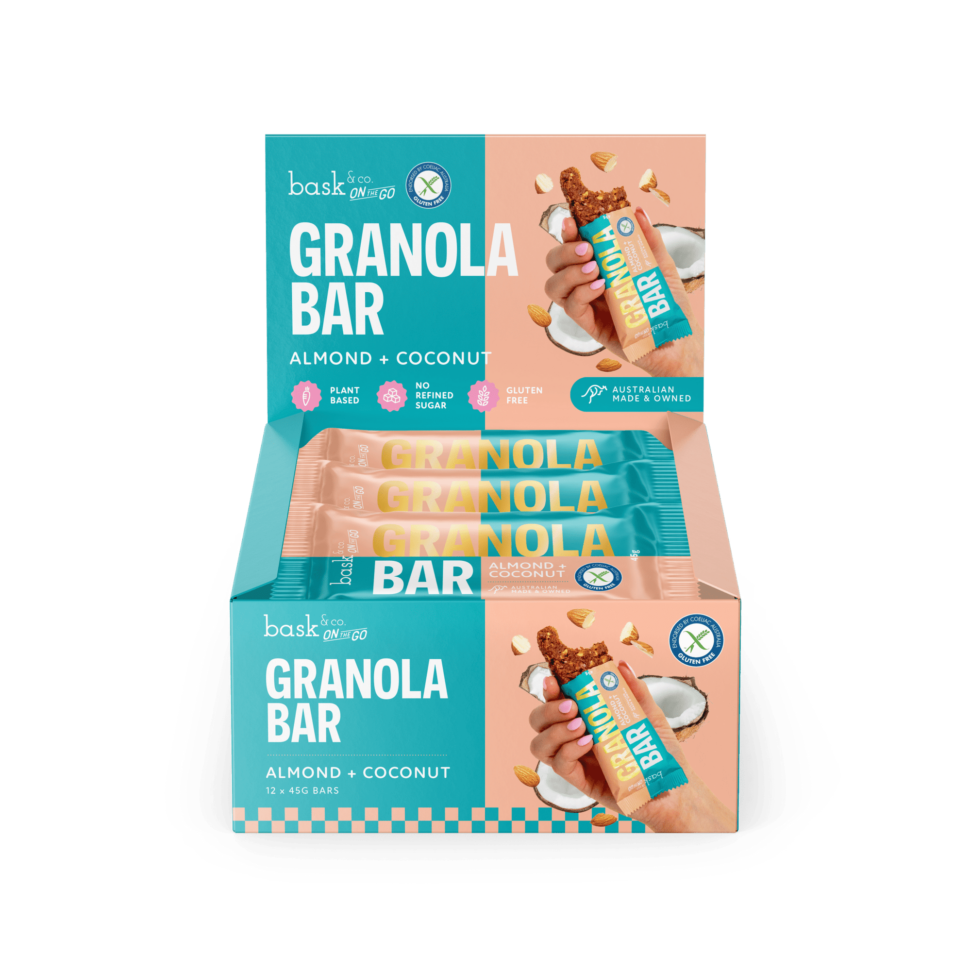 Almond & Coconut Granola Bars 45g