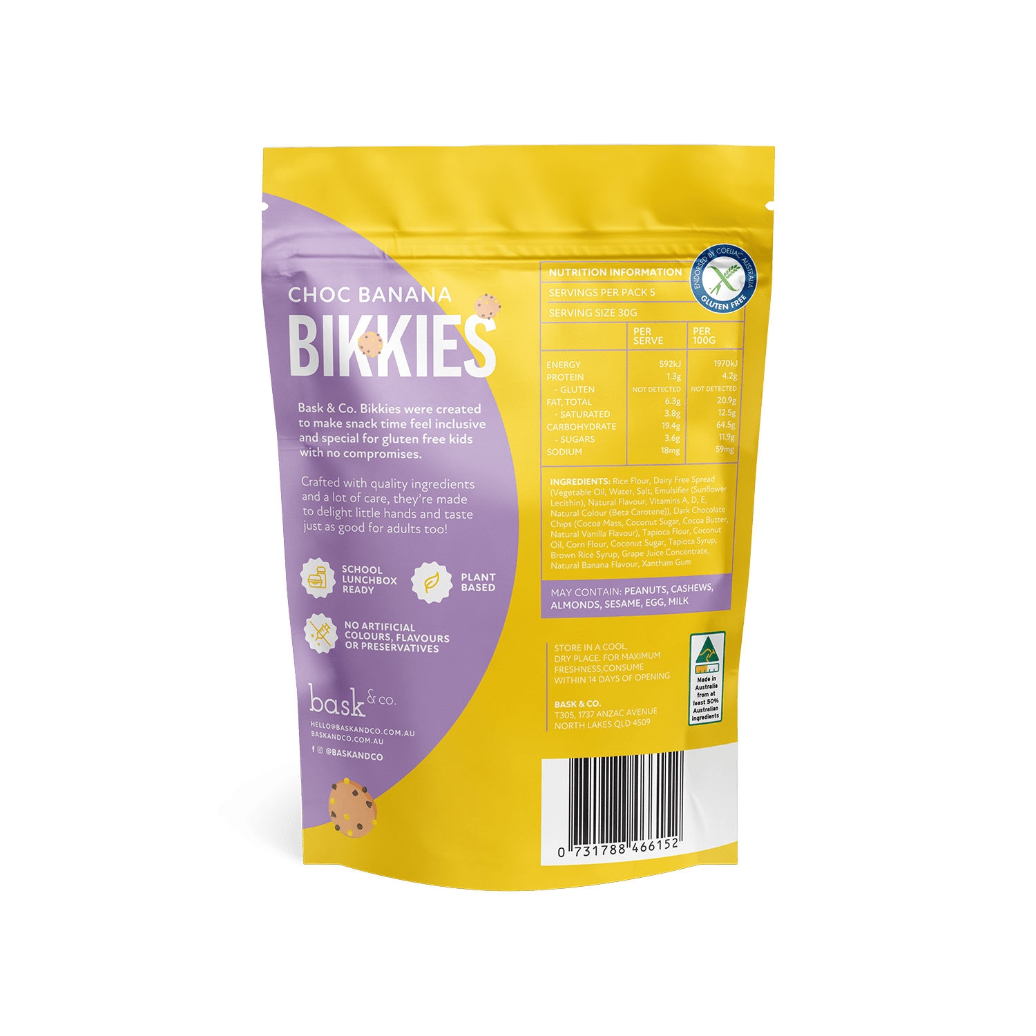 Choc Banana Bikkies - Launching Monday 9am